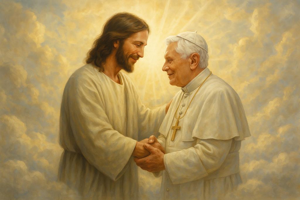 Preghiera di Ringraziamento a Gesù per il Lavoro Svolto da Papa Benedetto XVI
